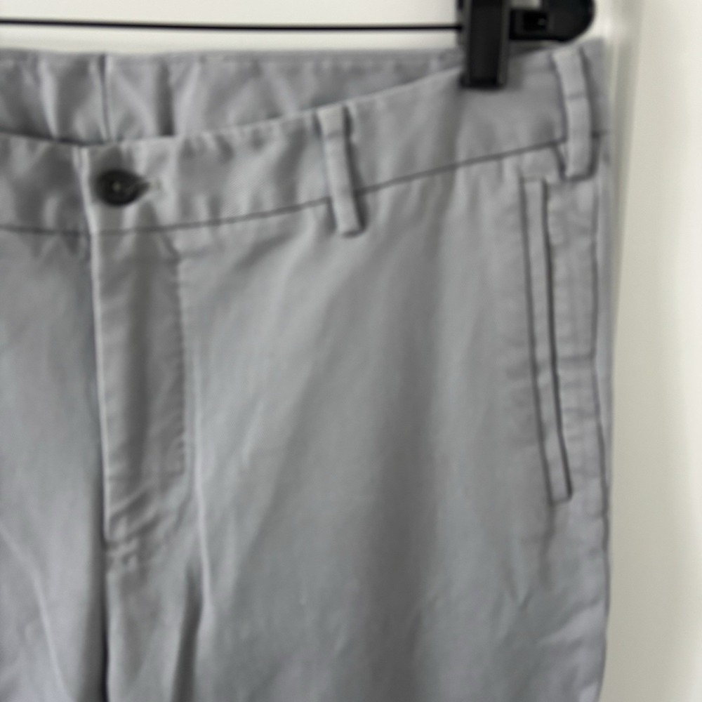 J. Hilburn Chino Pants Mens 36x32 Light Gray Cotton Stretch Preppy - Picture 2 of 11